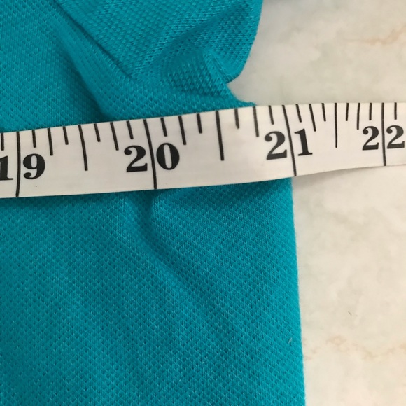 Polo Shirt Turquoise Size XL Croft & Barrow Cotton Spandex Turquoise Polo Shirt - Picture 10 of 10